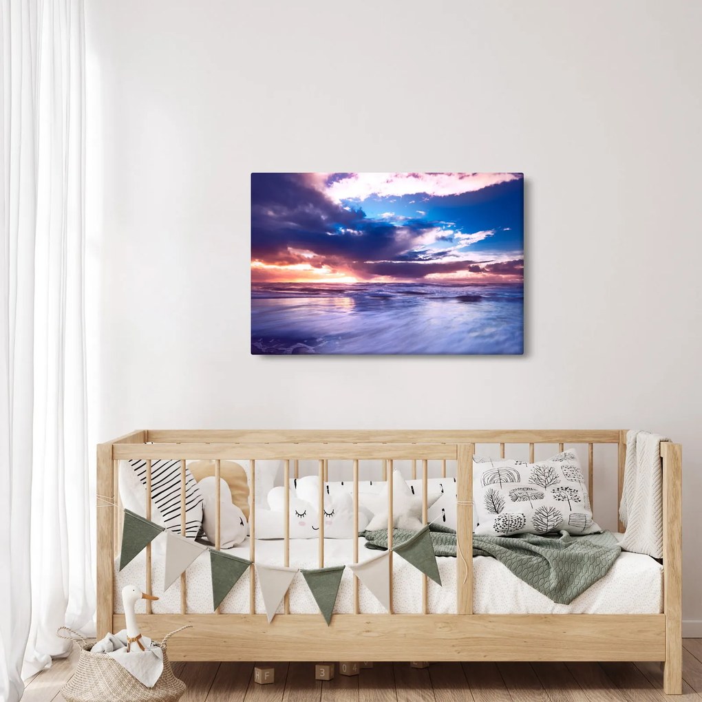 Tablou - Apus de soare la mare (90x60 cm)