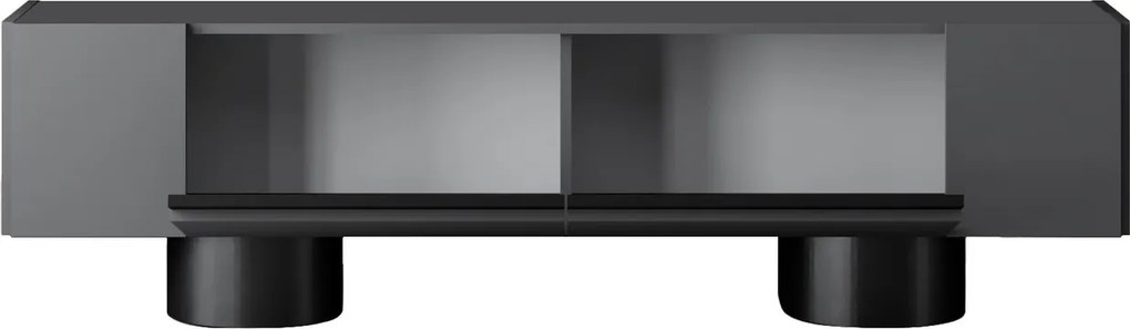 Comoda TV, Hanah Home, Bohem, 180x50x30 cm, Antracit / Negru