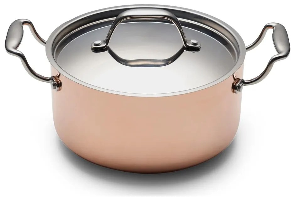 Oală cu capac din oțel inoxidabil/din cupru 3 l adecvată pentru plita cu inducție – Blomsterbergs