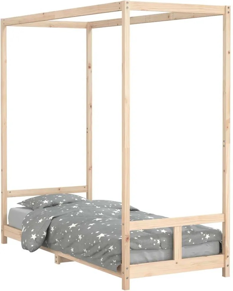 vidaXL Cadru de pat pentru copii, 80x200 cm, lemn masiv de pin