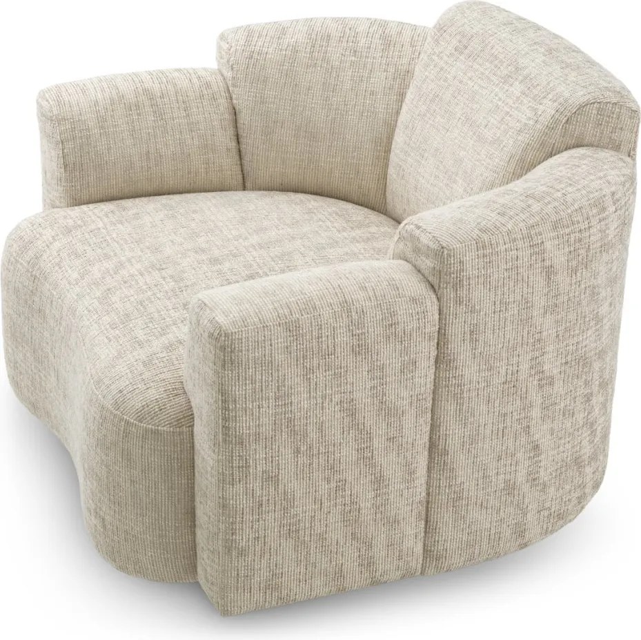 Fotoliu pivotant LUX tesatura Creststone beige Marbella