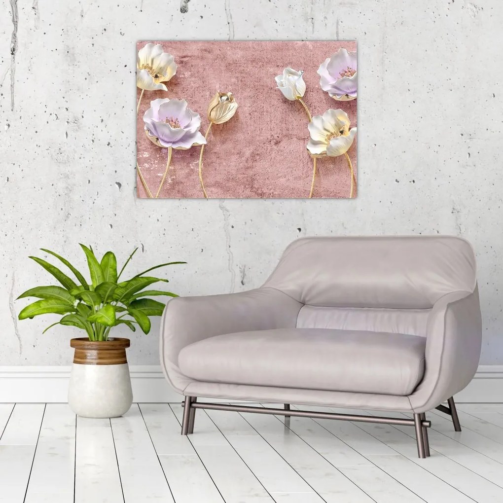 Tablou cu flori (70x50 cm)