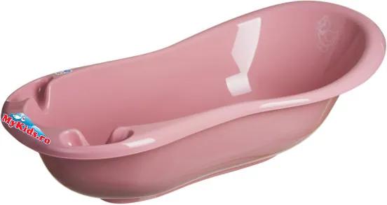 Cadita de baie bebe cu termometru Duck Dirty Pink