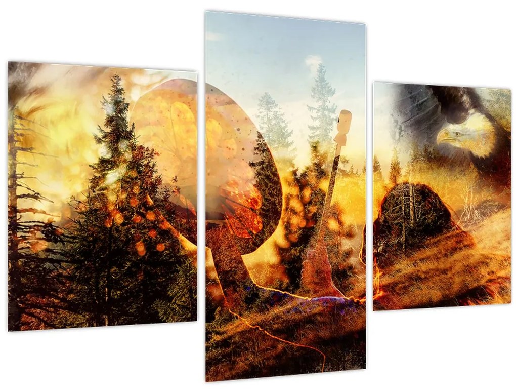 Tablou - Motiv șamanic (90x60 cm)