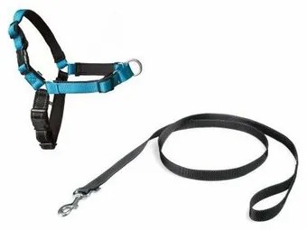 PetSafe Harness EasyWalk Deluxe albastru mărimeaM/L