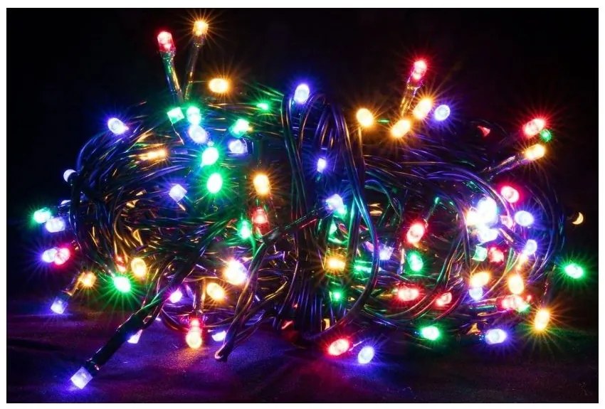 Instalație luminoasă de Crăciun 9m - 120 LED multicoloră interior/ exterior