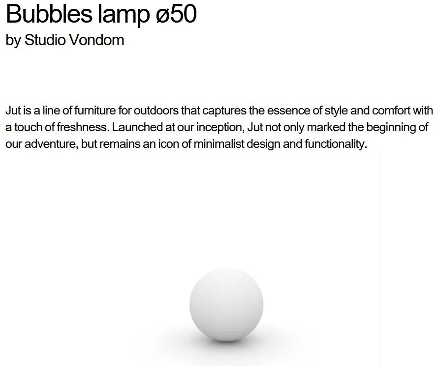 Corp de iluminat RGBW LED decorativ exterior Bubbles diametru 50cm