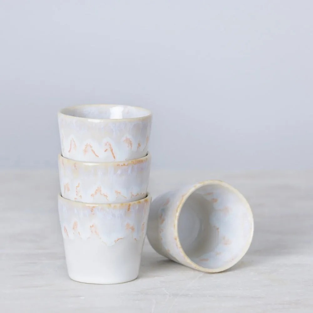 Ceașcă albă/bej din gresie 210 ml Grespresso – Costa Nova