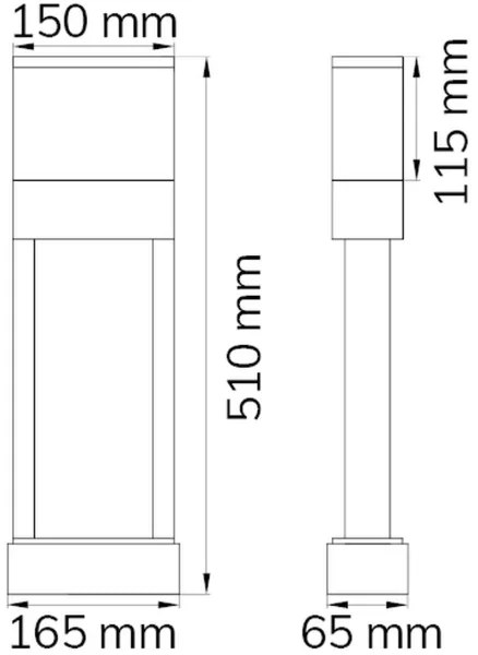 Număr LED de casă DIEGO LED/10,5W/230V 3000K IP54 Wofi 12225