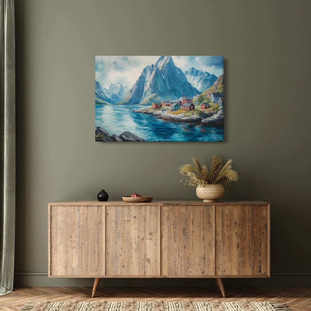 Tablou - Sat norvegian (90x60 cm)