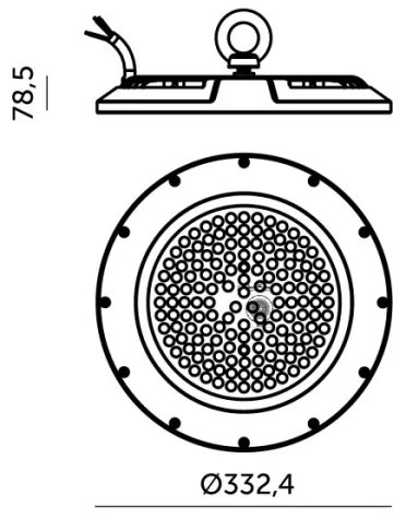 Corp de iluminat LED tehnic industrial GRAZA HIGHBAY LED/200W/230V 4000K IP65