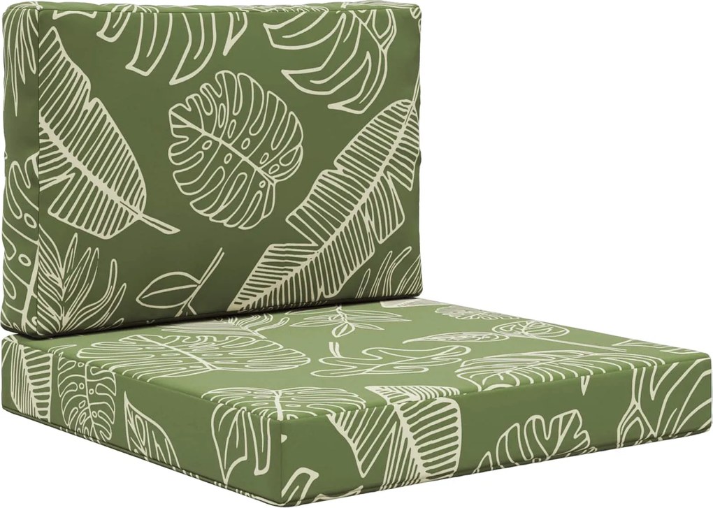 vidaXL Perna pentru canapea de exterior 2 pcs Design cu frunze