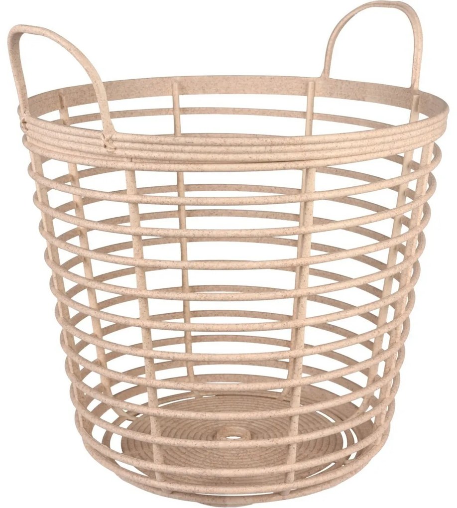 Coș de grădină Downey crem, 37,4 x în.40 cm , lemnecologic