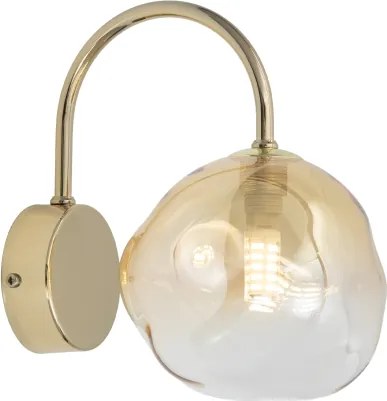 Brilagi - Lampă de perete VULCANO 1xG9/8W/230V aurie/bej fumuriu