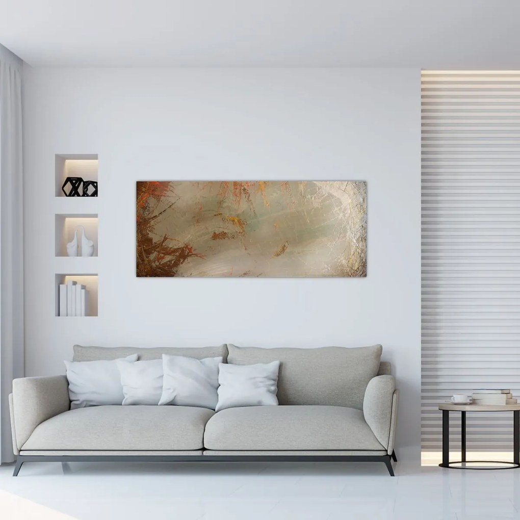 Tablou - Abstract texturat (120x50 cm)