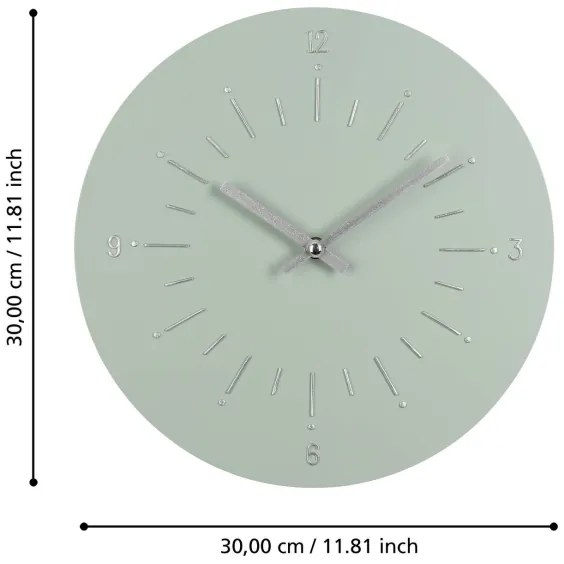 Ceas de perete Eglo 425511 TAKAHAGI 1xAA d. 30 cm verde