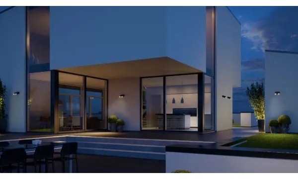 Steinel 058647 - Lampă exterior cu senzor SPOT DUO 2xGU10/7,5W/230V IP44