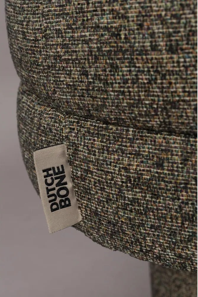 Bancă maro cu tapițerie din țesătură bouclé Fern – Dutchbone