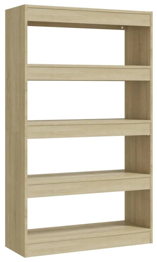 811712 vidaXL Bibliotecă/Separator cameră, stejar sonoma, 80x30x135 cm, PAL