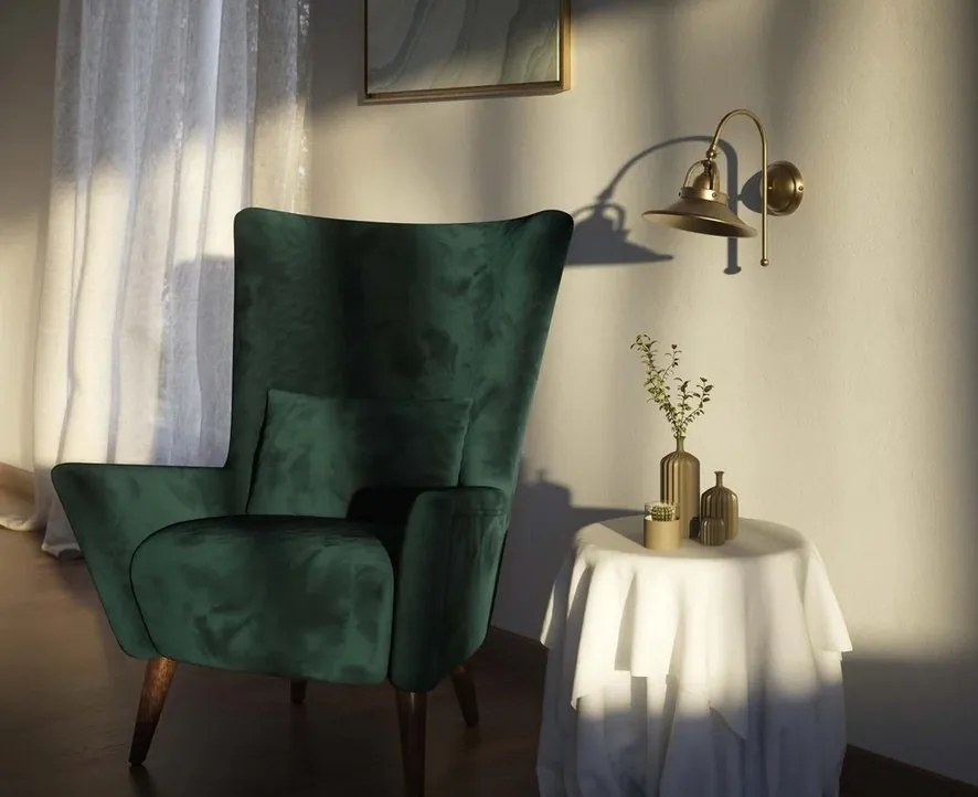 Aplica de perete stil industrial din alama personalizabila Alice