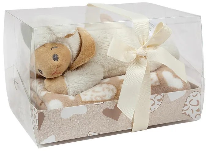 Pătură cu jucărie din pluş OIŢĂ