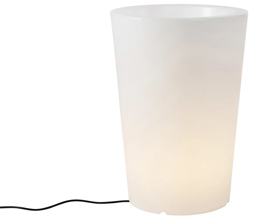 Lampă de podea exterioară albă 60 cm ghiveci de flori IP44 - Verano