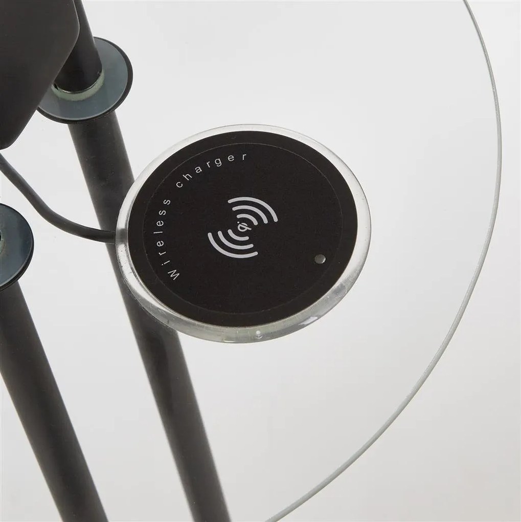 Lampadar, Lampa de podea LED cu punct de incarcare telefon Wireless
