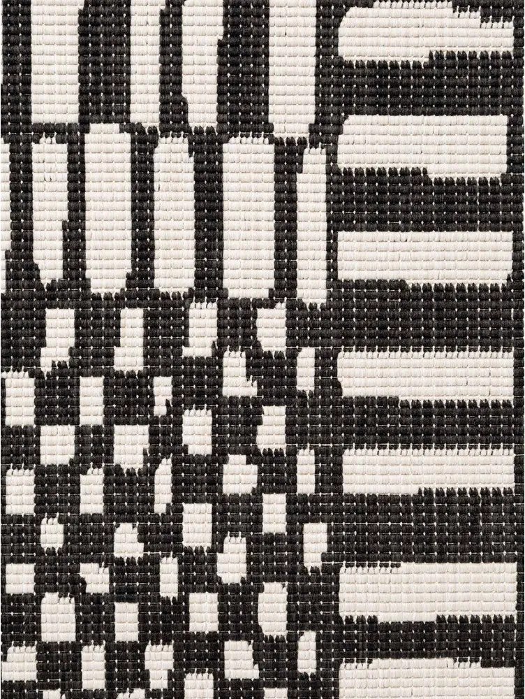 Covor pentru exterior și interior negru/crem 120x170 cm Haringey Barkham – Ted Baker