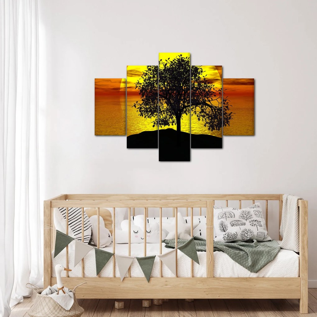 Tablou - Silueta copacilor (150x105 cm)