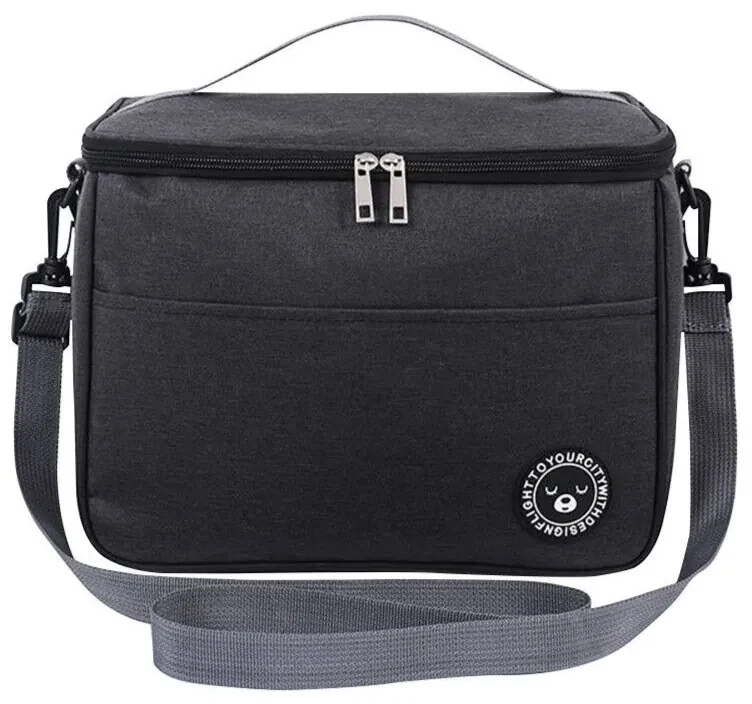 Geanta frigorifica YOUR CITY 29x20 cm, neagra | BIANO