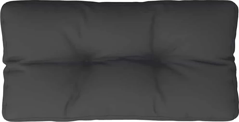 vidaXL Pernă de paleți, negru, 80x40x12 cm, material textil