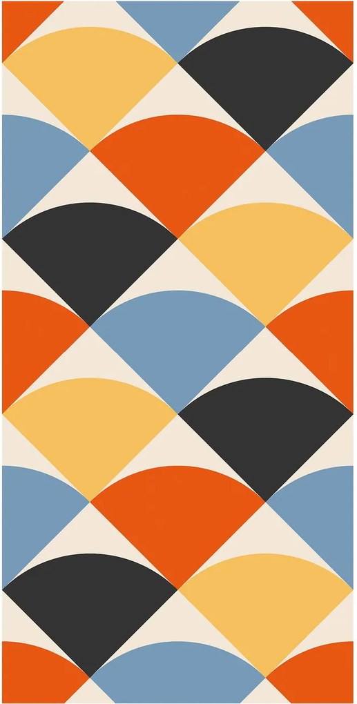 Tapet - Abstracție geometrică colorată III.