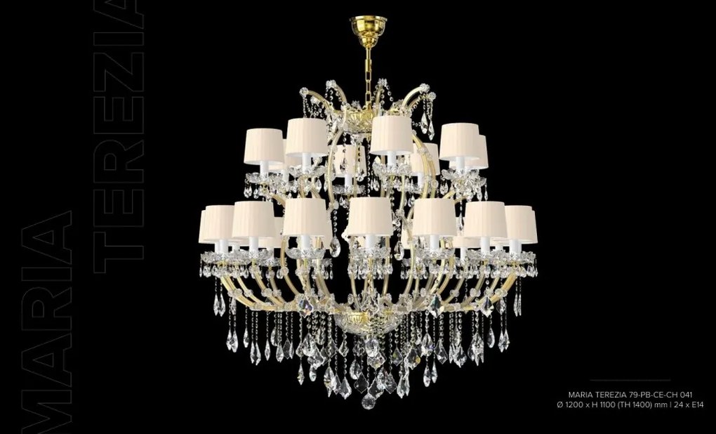 Candelabru Cristal Bohemia Exclusive 24 brate MARIA TEREZIA 79