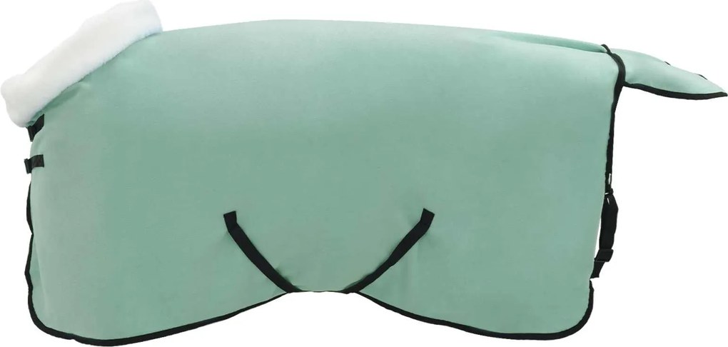 vidaXL Pătură pentru cai Verde închis complet 115 cm Fleece polar