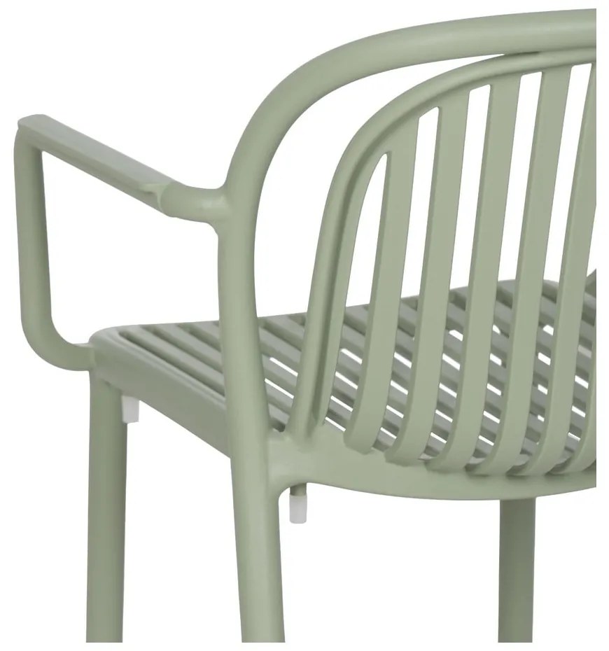 Scaun de dining verde din plastic Alia – Ixia