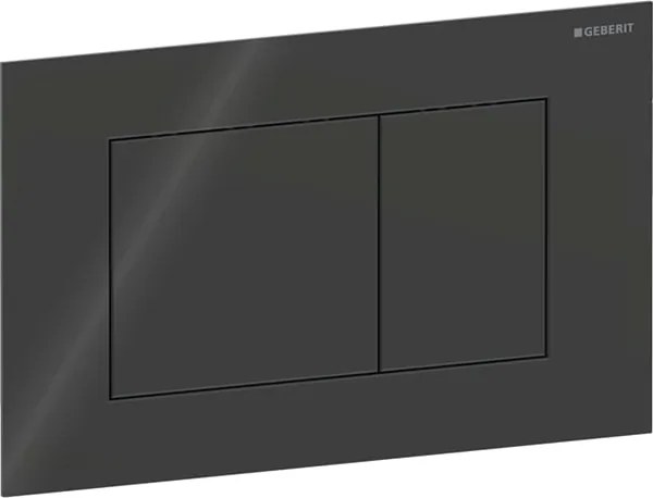 Clapeta actionare dubla rezervor wc, sticla neagra, Geberit Sigma40 Sticla neagra