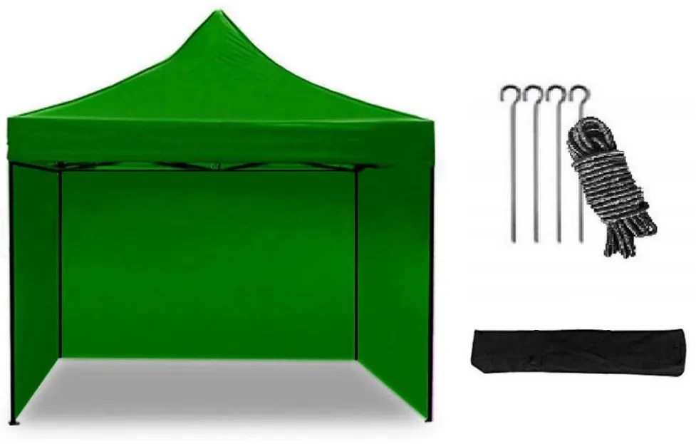 Cort pavilion 2,5x2,5 m verde All-in-One