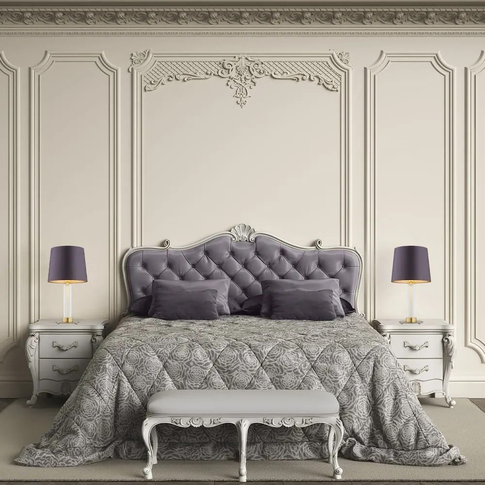 Veioza eleganta realizata din alama Hampton, pruna-violet