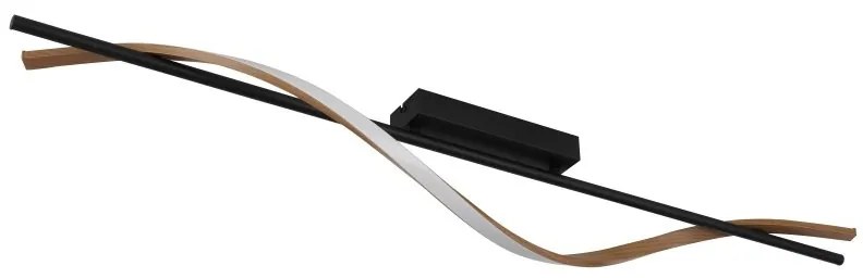 Plafoniera LED aluminiu cu efect de lemn WATKINS