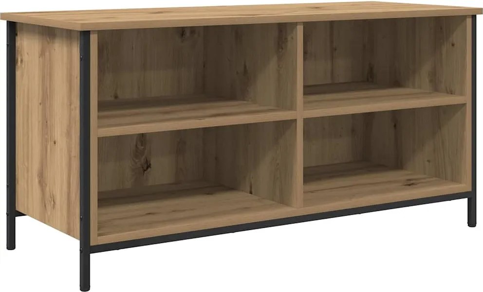 vidaXL Cabinet TV Stejar Artizanal 100 x 40 x 50 cm Lemn compozit