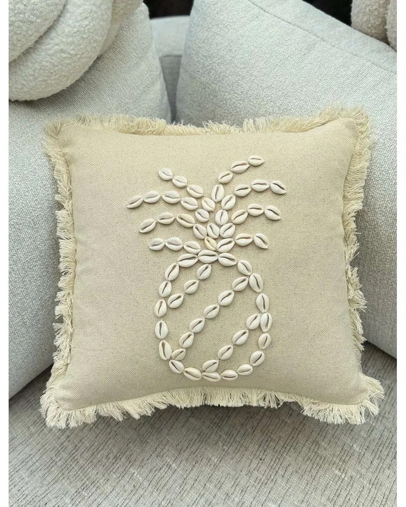 Față de pernă din bumbac 43x43 cm Seashells – Mioli Decor