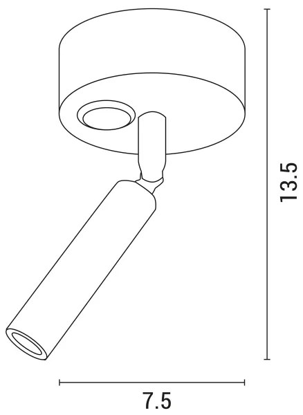 Spot LED de perete ARISTON LED/3W/230V 3000K alb