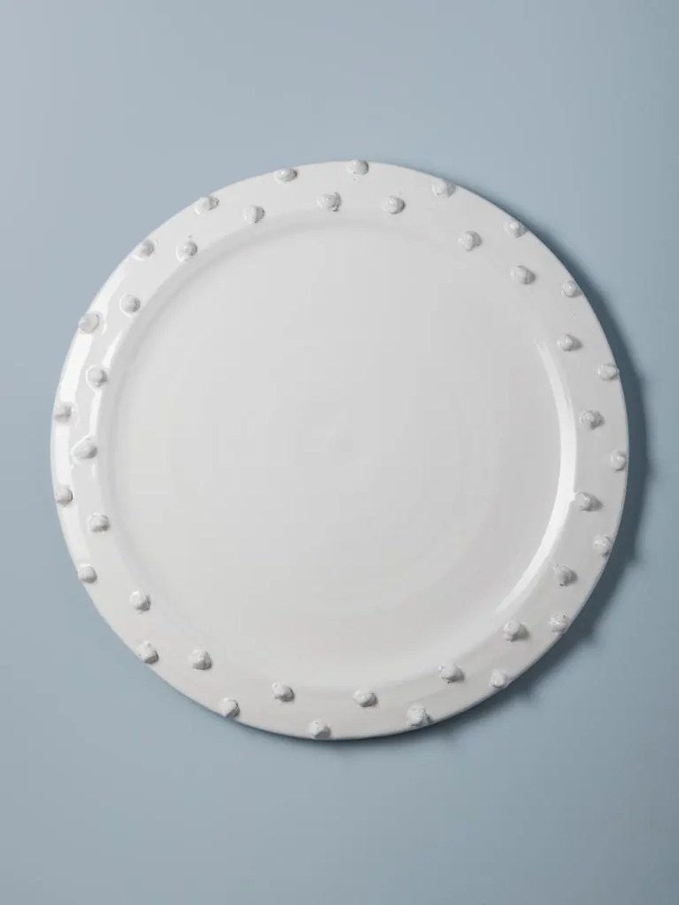 Farfurie alba din ceramica, D43cm Dante