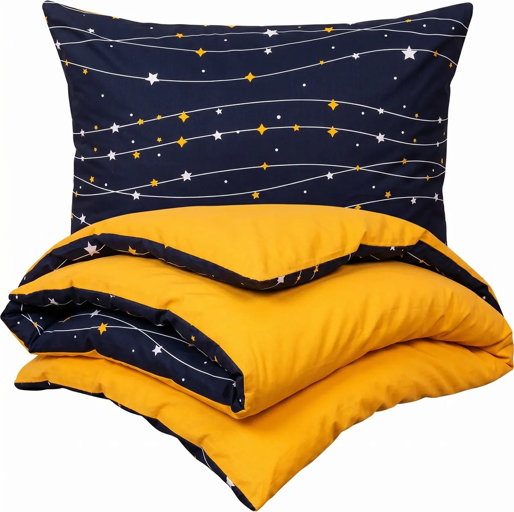 Lenjerie de pat din bumbac 4Home Night sky, 140 x200 cm, 70 x 90 cm, 140 x 200 cm, 70 x 90 cm