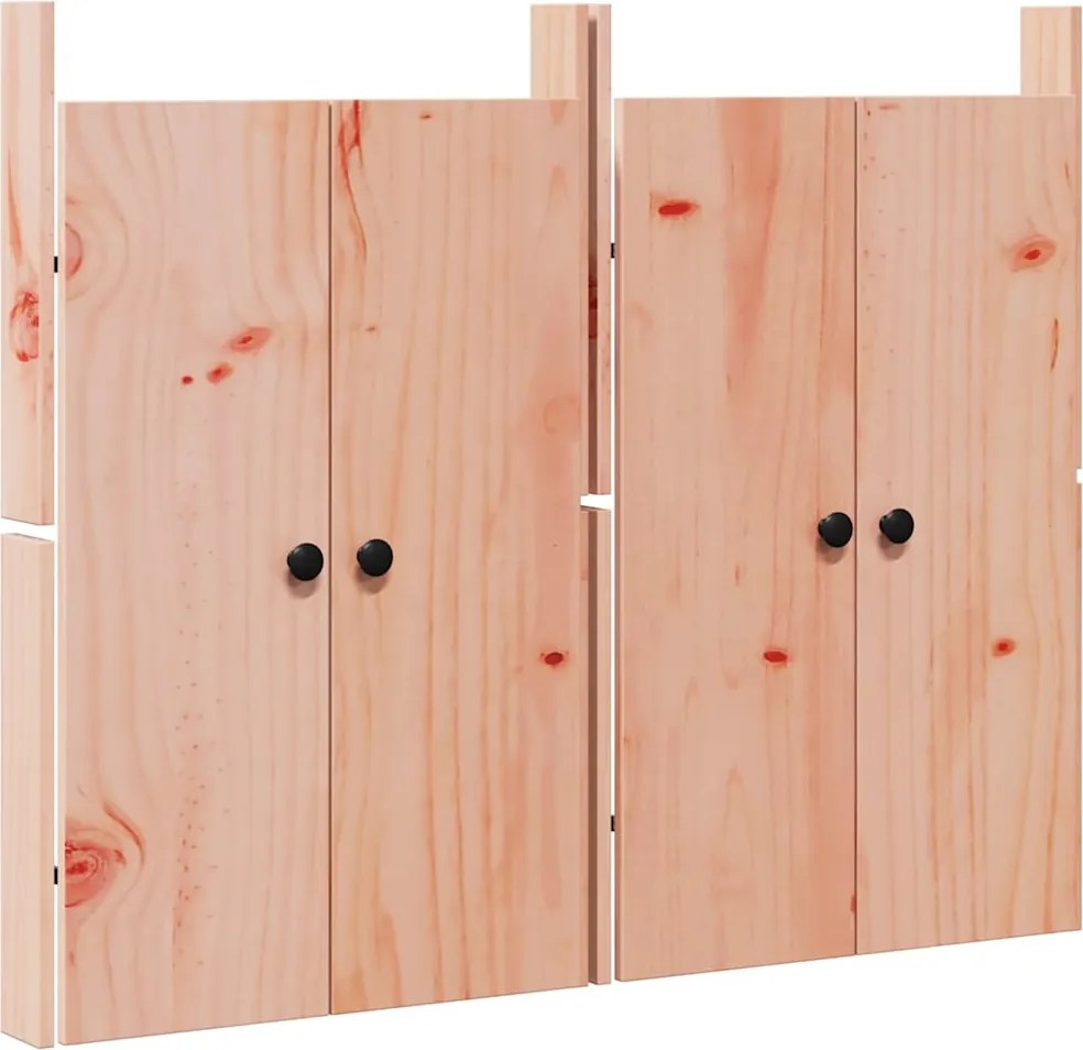 vidaXL Ușă de bucătărie 2 pcs Maro 50 x 9 x 82 cm lemn masiv de duglas