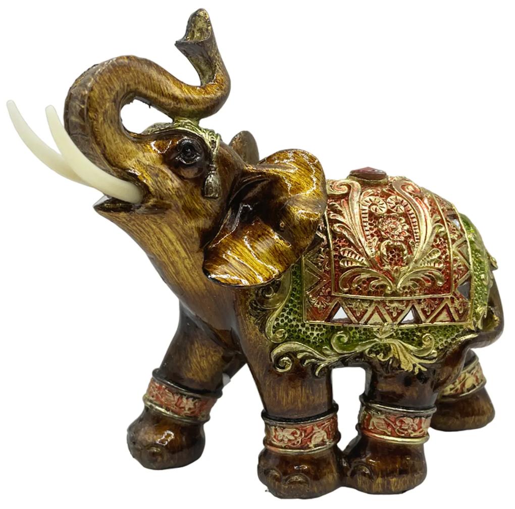 Statueta Elefant, Amber, Maro 16x15cm