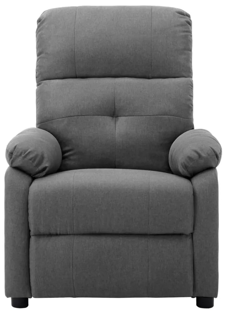 3073812 vidaXL Fotoliu de masaj rabatabil electric, gri deschis, textil