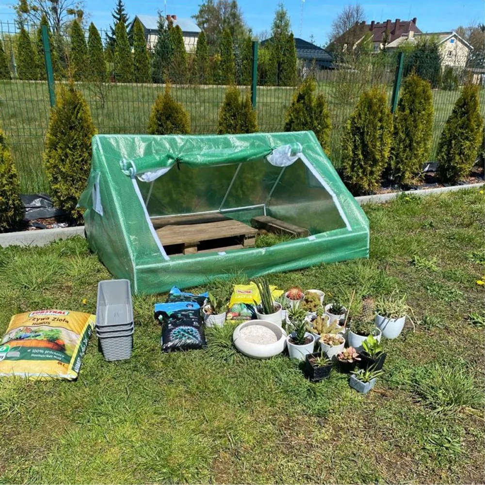 Folie pentru pat germinativ de grădină 0,94x1,4x1,8 m