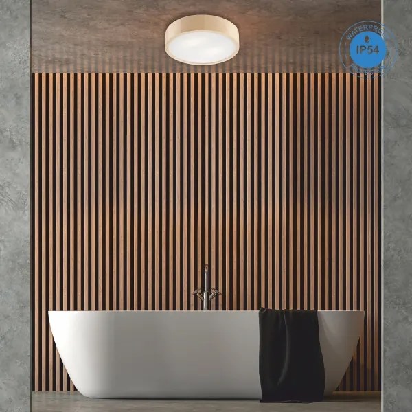 Plafonieră baie NATURAL 3xE27/15W/230V IP54 pin Ø 37 cm