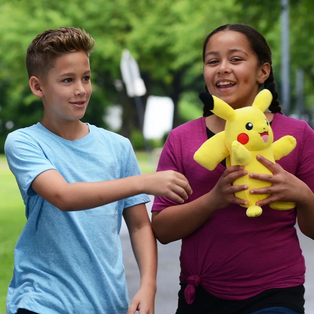 Jucărie de pluș interactivă Pokémon Pikachu, 30 cm